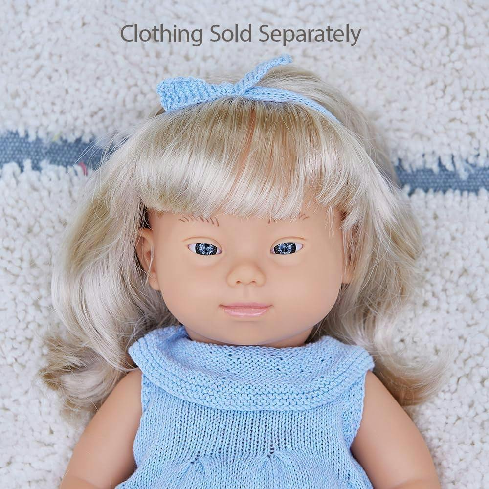 Baby Doll Blonde with Down Syndrome Girl 15 inch
