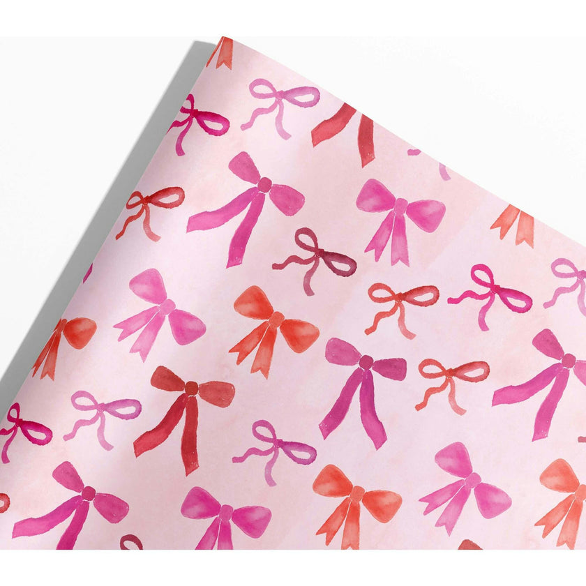 Pink Bows Gift Wrap