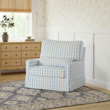 Namesake Crawford Pillowback Chair and a Half Comfort Swivel Glider
