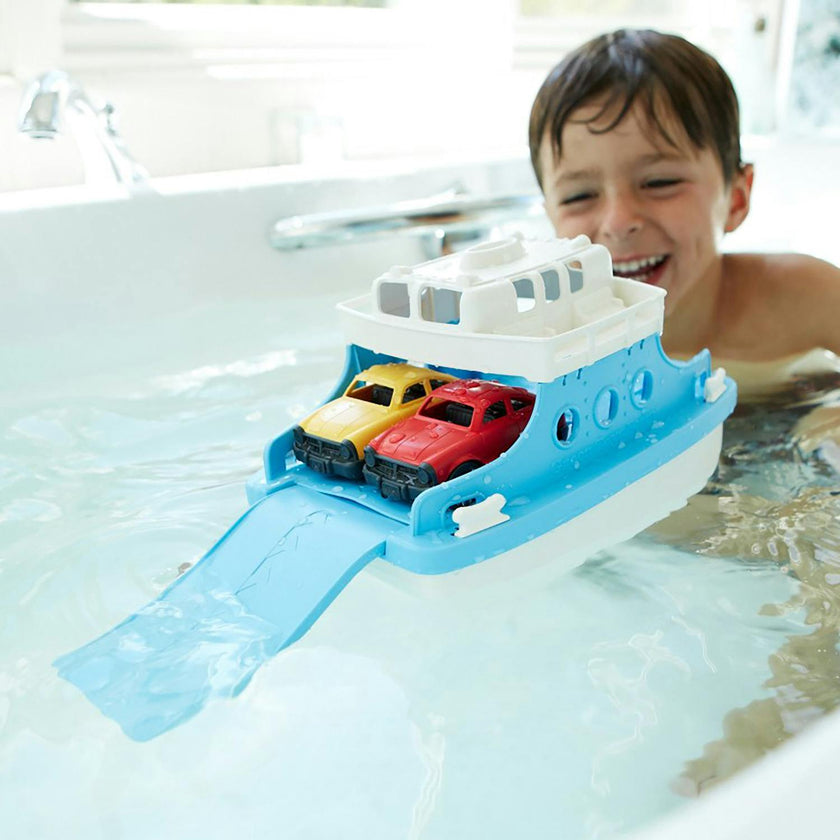 Ferry Boat - Blue & White