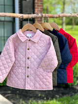 Classic Quilted Jacket - Light Pink