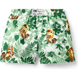 Recycled Tiger Swim Trunk, Green
