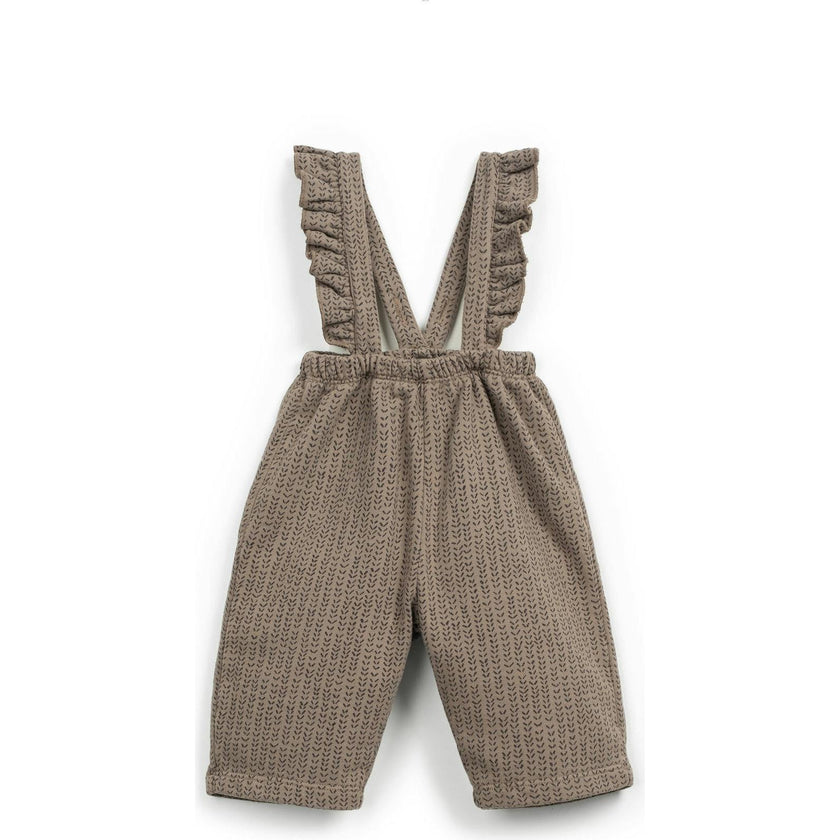 Abstract Fleece Overall