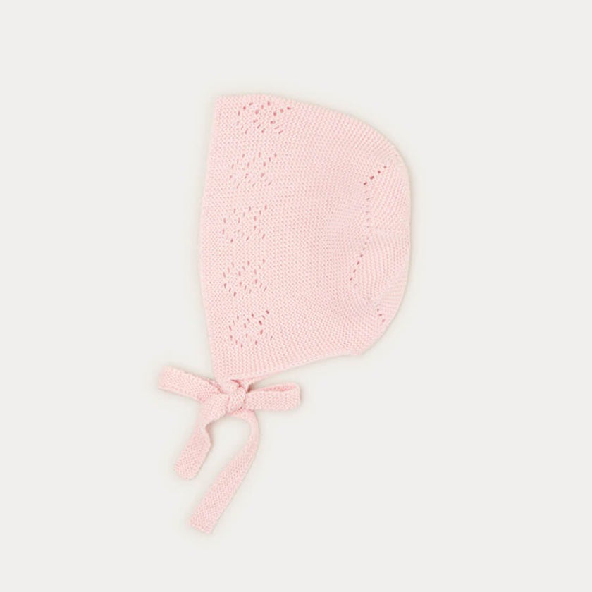 Openwork Bonnet in Pink (S-L)