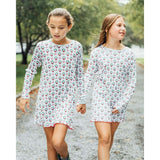 The Organic Rib Long Sleeve Dress [Fa La La]