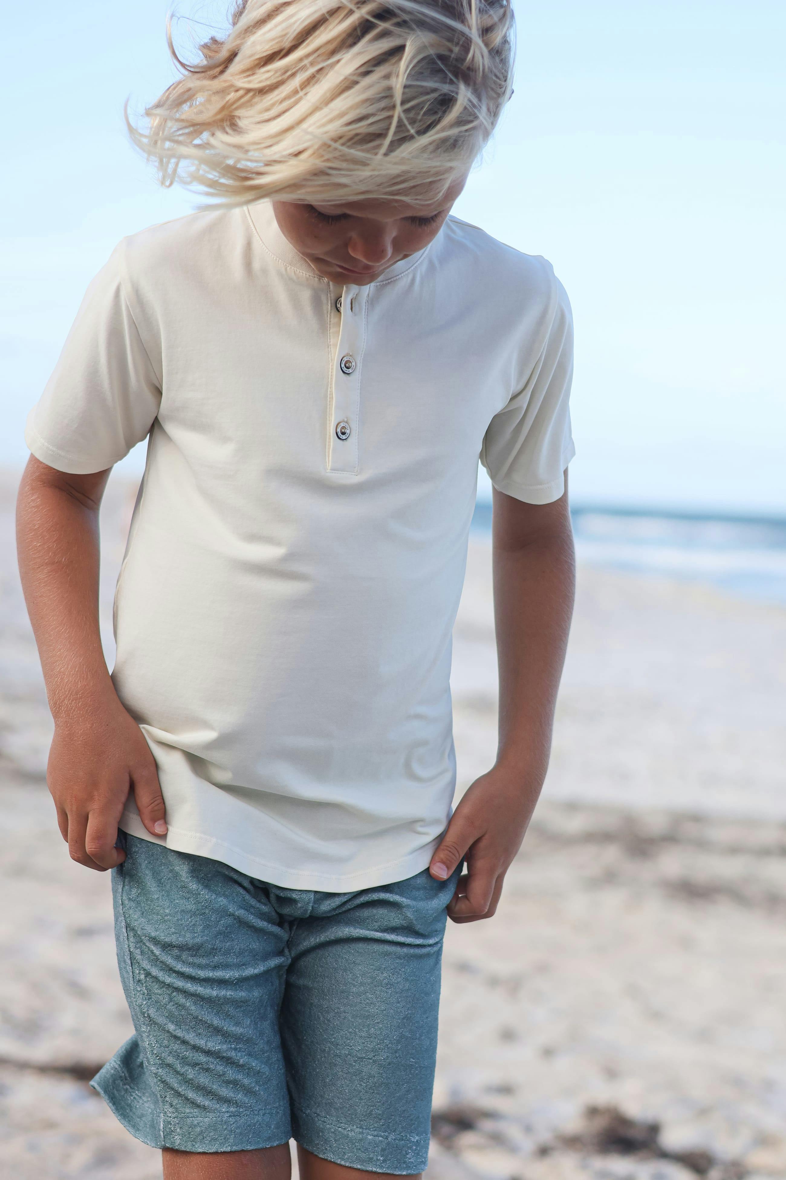 Crème Pauli Short Sleeve Henley
