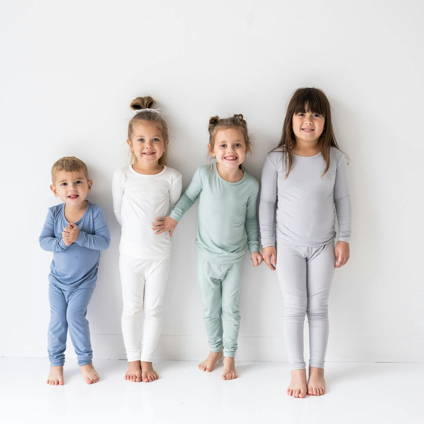 Long Sleeve Pajamas in Cloud