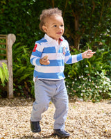 Baby Rafferty Pants in Pale Blue Stripe