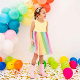 Rainbow Ombre Bow Hard Headband