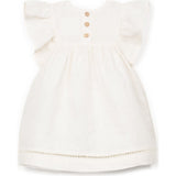 Flutter Sleeve Linen Dress