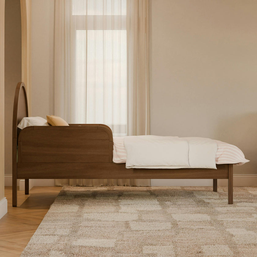 Twin/Full Bed Guardrail in Natural Walnut