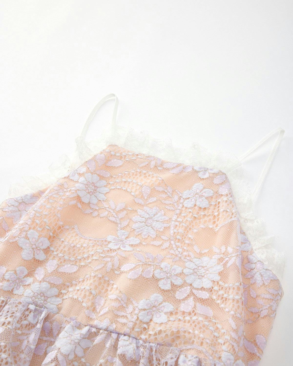 Tanya Lace Frill Maxi Dress