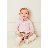 Openwork Cardigan In Pink (6mths-10yrs)