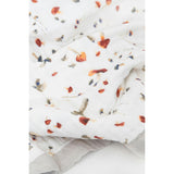 Cotton Muslin Baby Quilt - Mushrooms