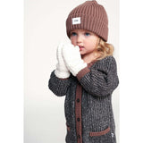 Baby Fuzzy Ribbed Cuff No Thumb Mittens