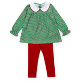 Morgan Set Girls' Legging Set Candy Cane Lane