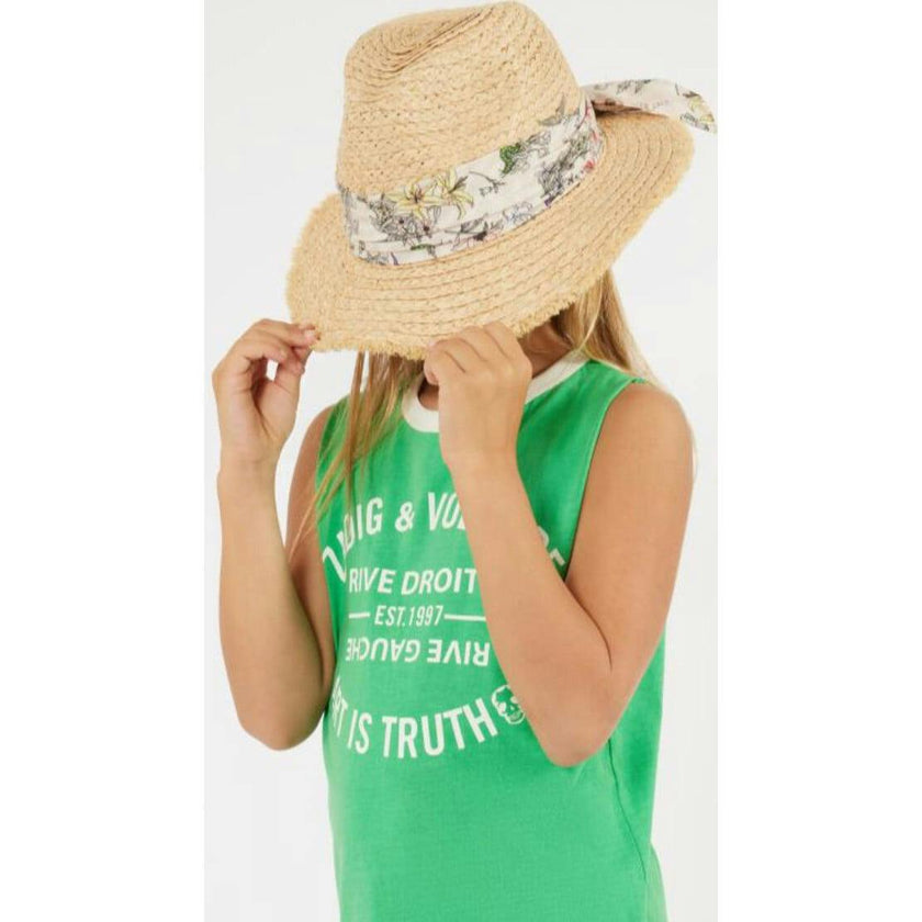 ZADIG & VOLTAIRE Floral Band Sun Hat