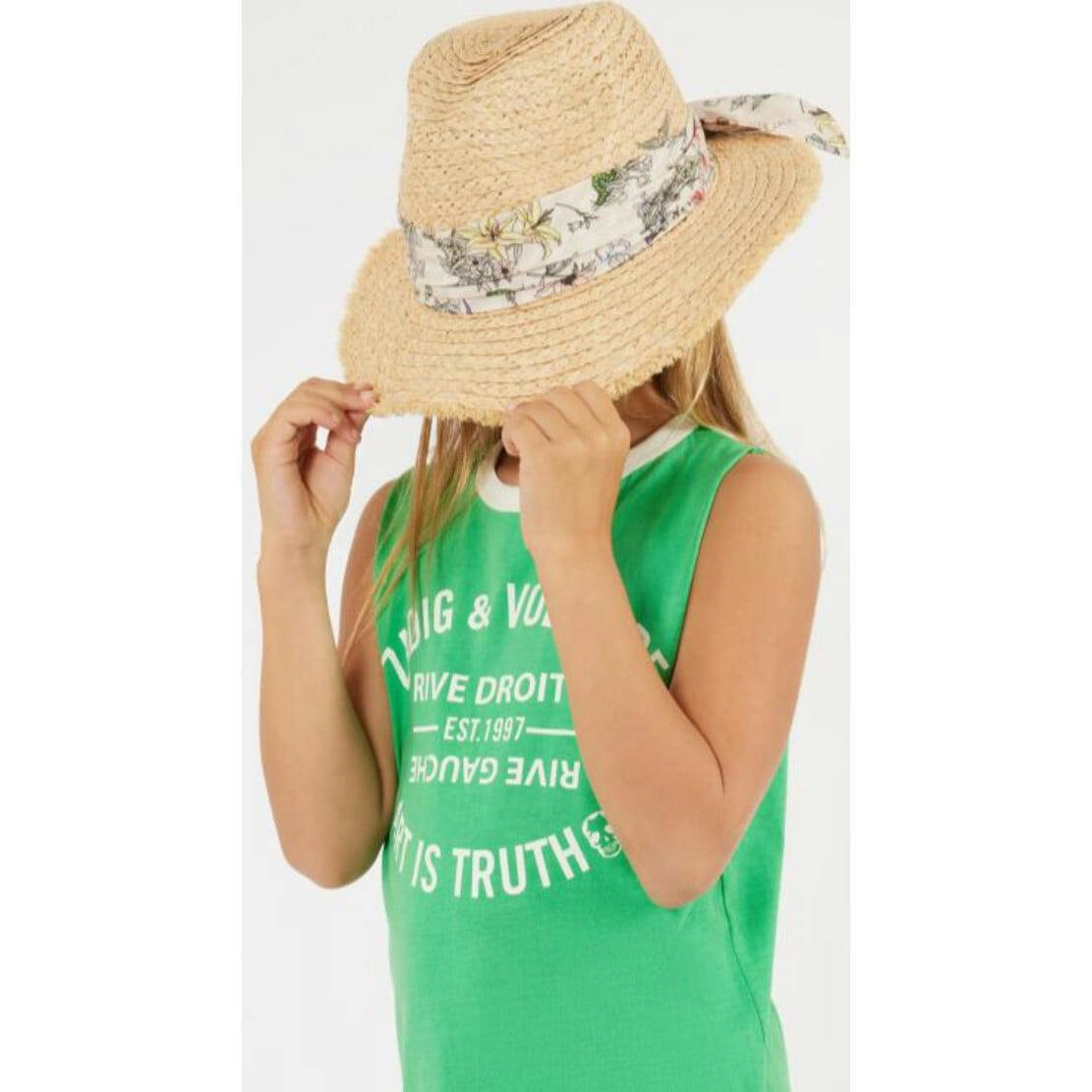 ZADIG & VOLTAIRE Floral Band Sun Hat
