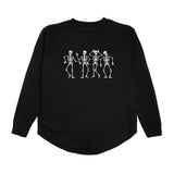 Glow In The Dark Silly Skelly Halloween Women's Sweatshirt