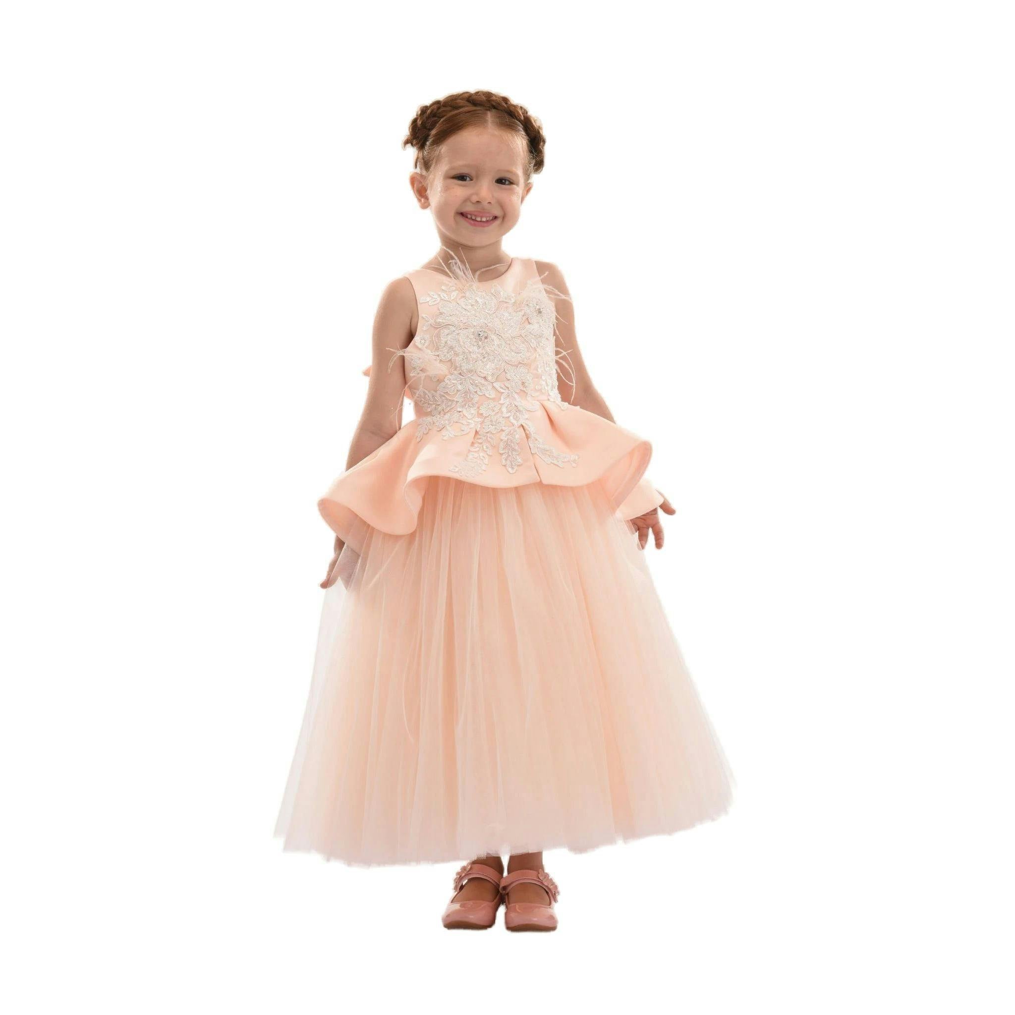 Pink Eugenia Peplum Dress