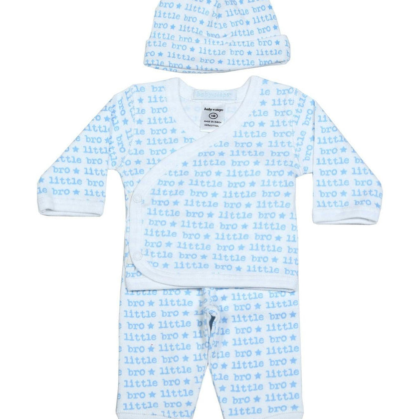 Baby 3 Piece Set - Little Bro - Sibling Collection