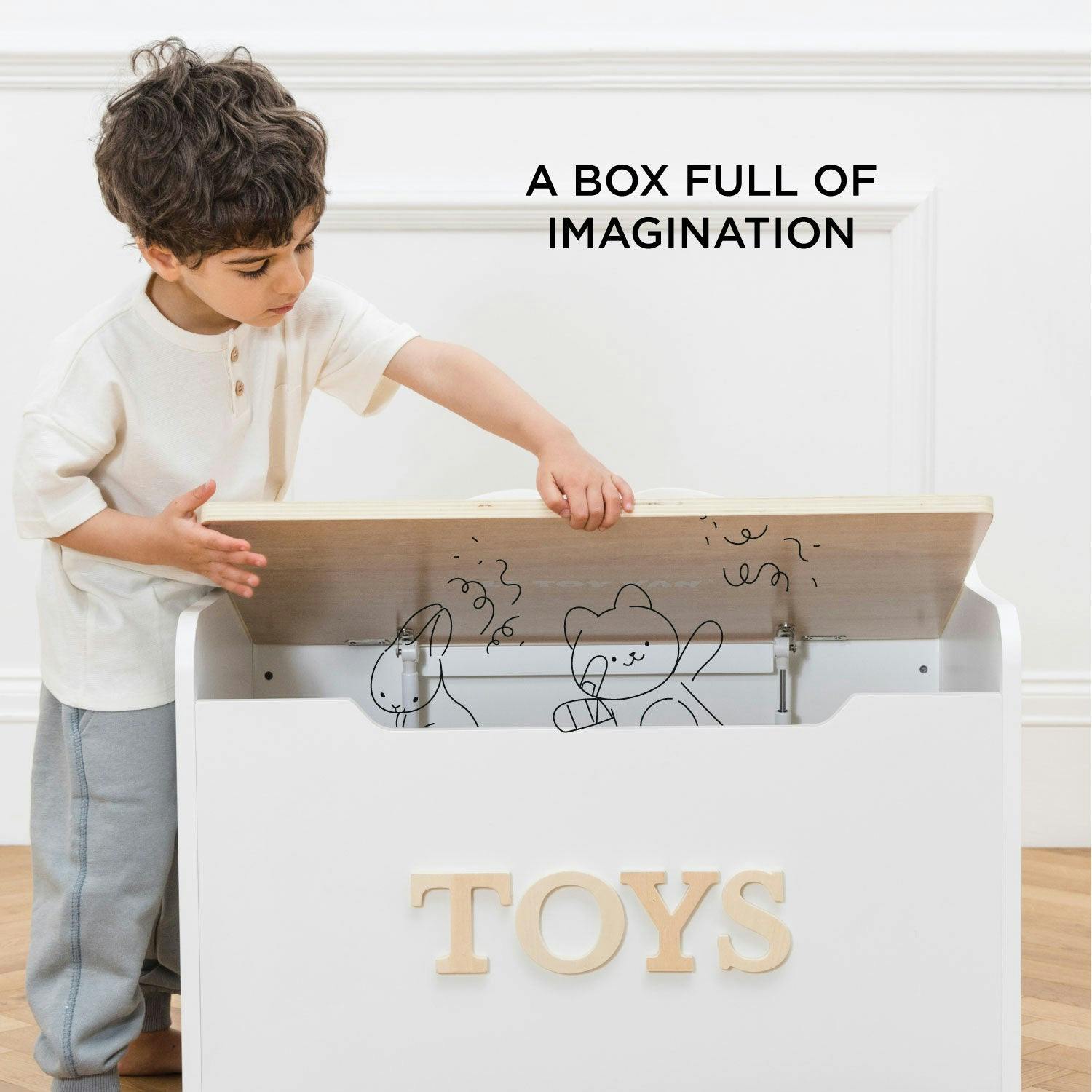 Classic Wooden Toy Chest