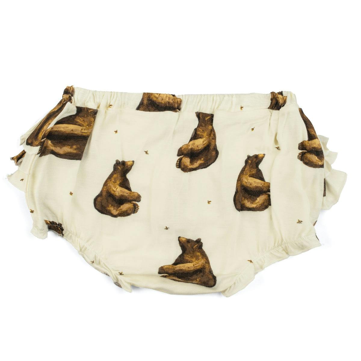 Honey Bear Bamboo Ruffle Bloomer