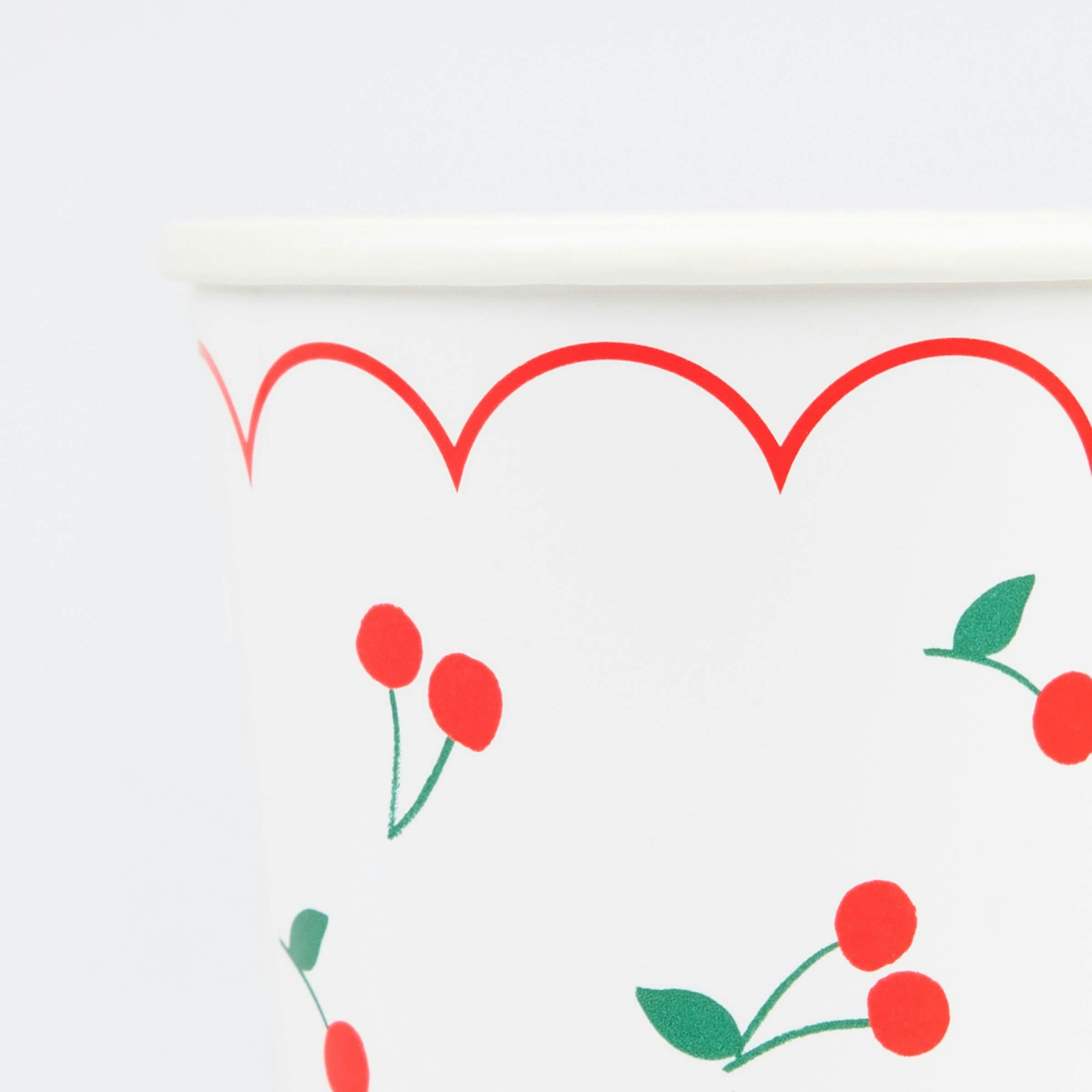 Cherry Pattern Cups