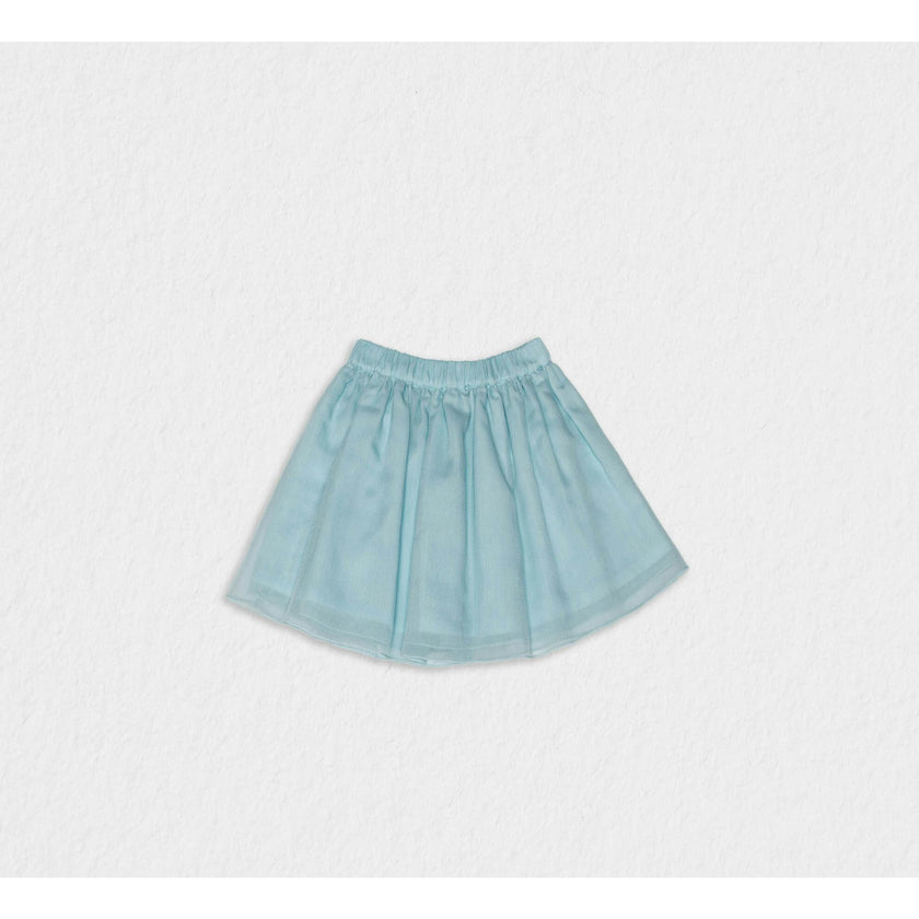 Philo Girl Skirt, Aqua Tulle