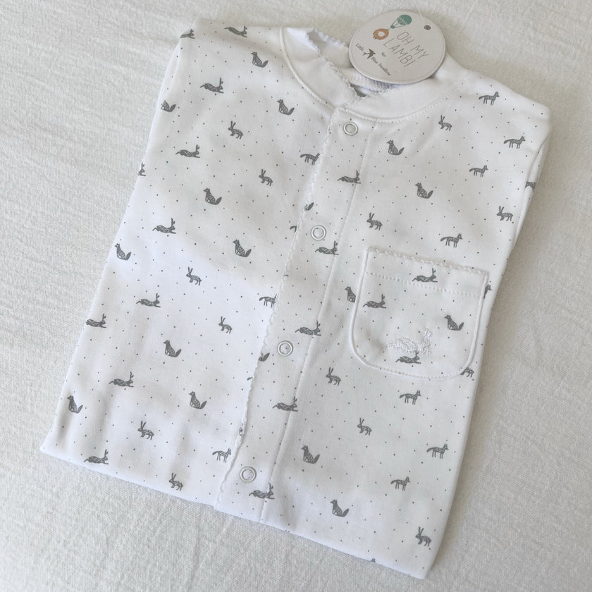 Little Gray Rabbits Pima Baby Pajama