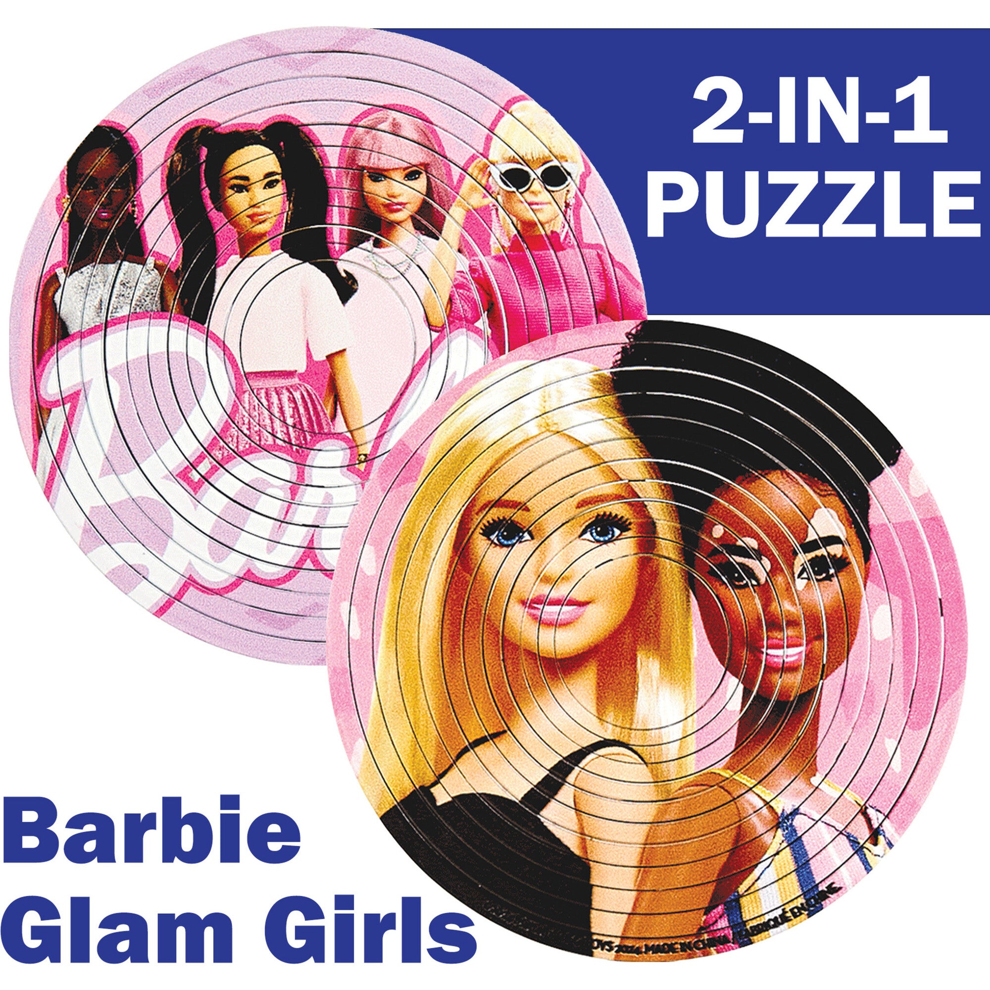 Spin Flip Puzzle: Barbie Glam Girls