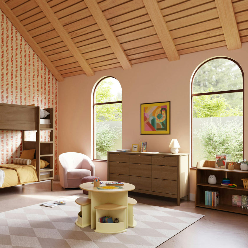 Melo Montessori-Inspired Bookcase in Natural Walnut