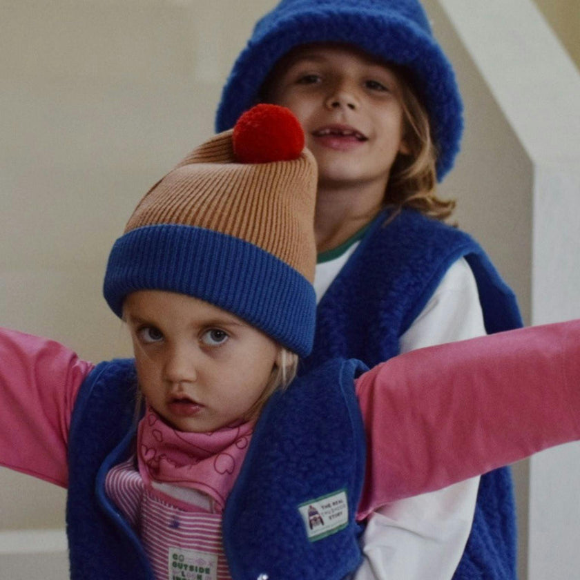 children's merino beanie - caramel joy