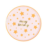 Bright Star Happy Birthday Side Plates