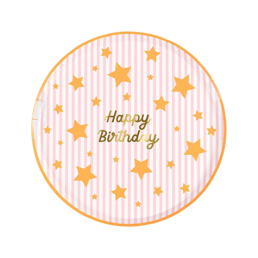 Bright Star Happy Birthday Side Plates