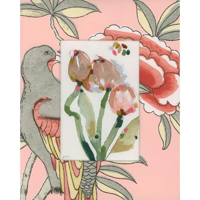 Slow Seeds No. 17 – Original Watercolor & Oil Pastel Painting