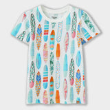 Watercolor Surfboard Short Sleeve Tee