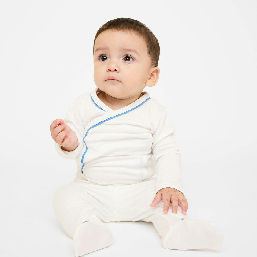 Tatum Baby Pant, Blue Piping
