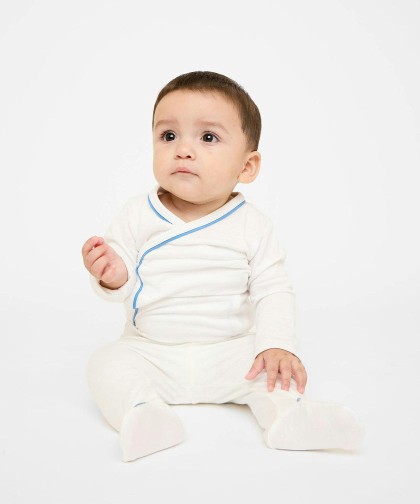 Tatum Baby Pant, Blue Piping