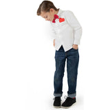 Jr Star Child Heartbreaker White Shirt with Bow Tie