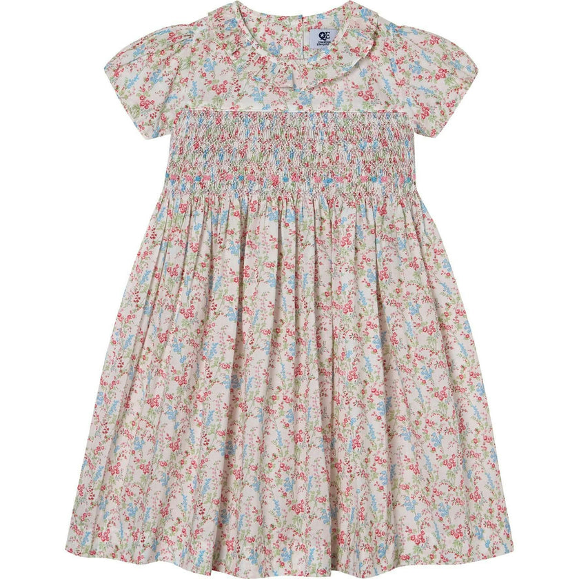 Hand-Smocked Girls Dress - Laura