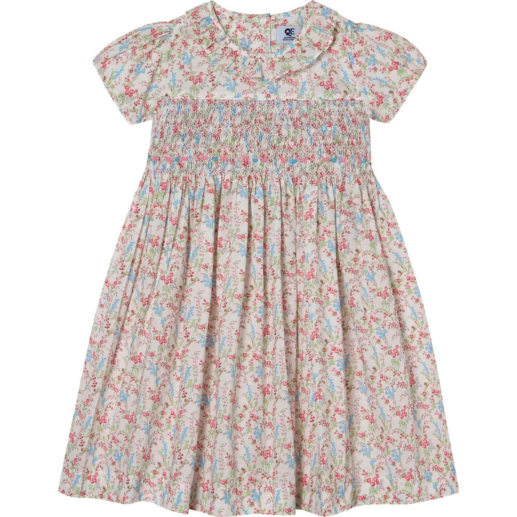 Hand-Smocked Girls Dress - Laura