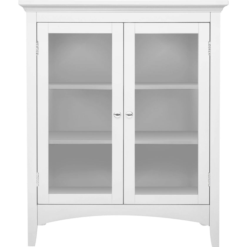 Madison Wooden Floor Cabinet with 2 Glass Doors