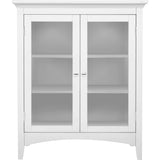 Madison Wooden Floor Cabinet with 2 Glass Doors