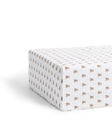 Luxe Premium Percale Crib Sheet in Teddy Tales