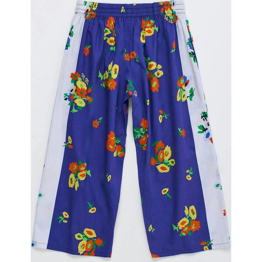 BLOSSOM PATCHWORK PANTS BLUE