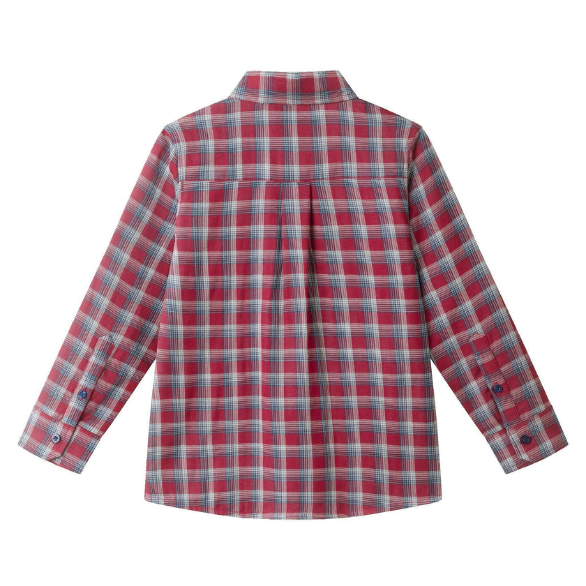 Kids Plaid Double-Facing Buttondown
