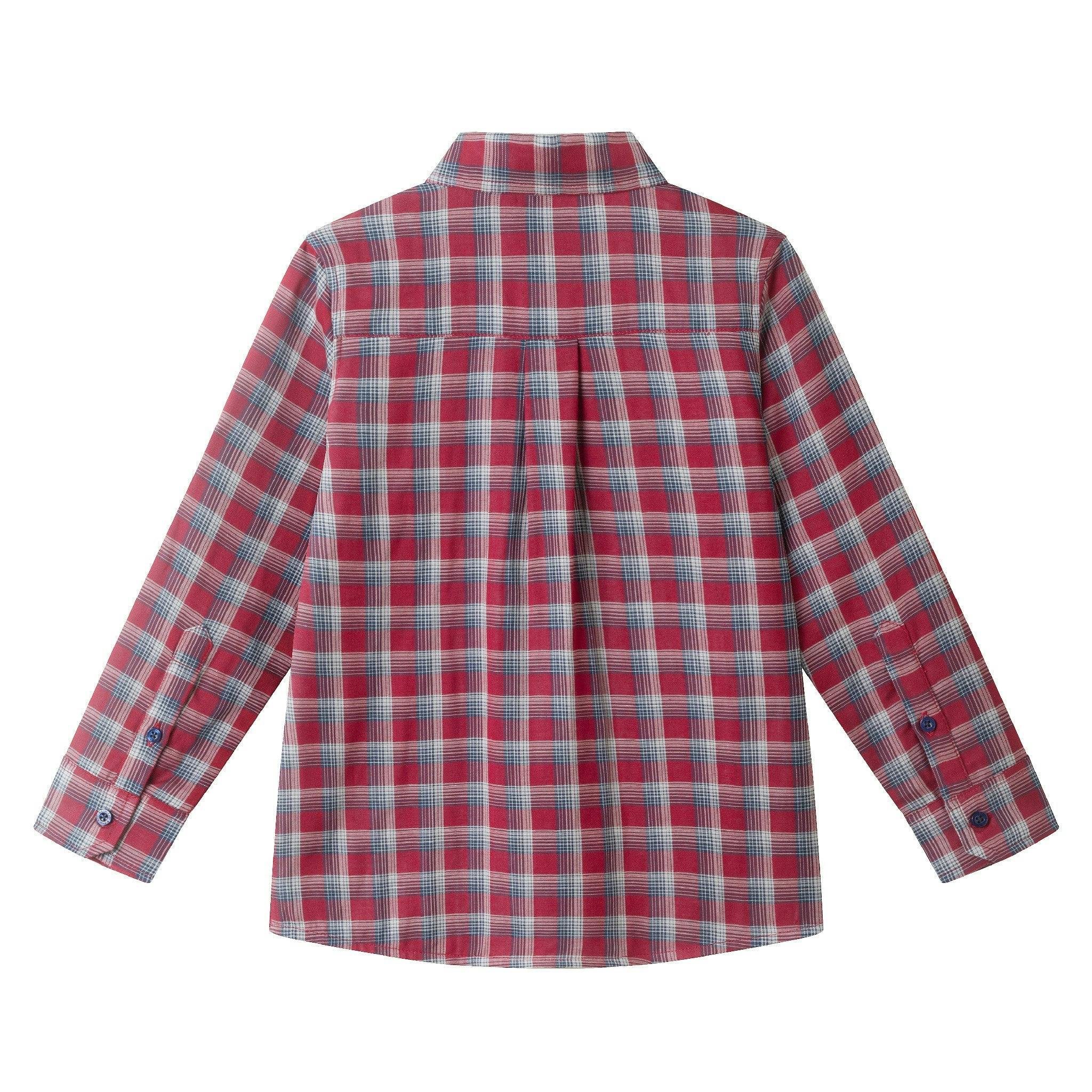 Kids Plaid Double-Facing Buttondown