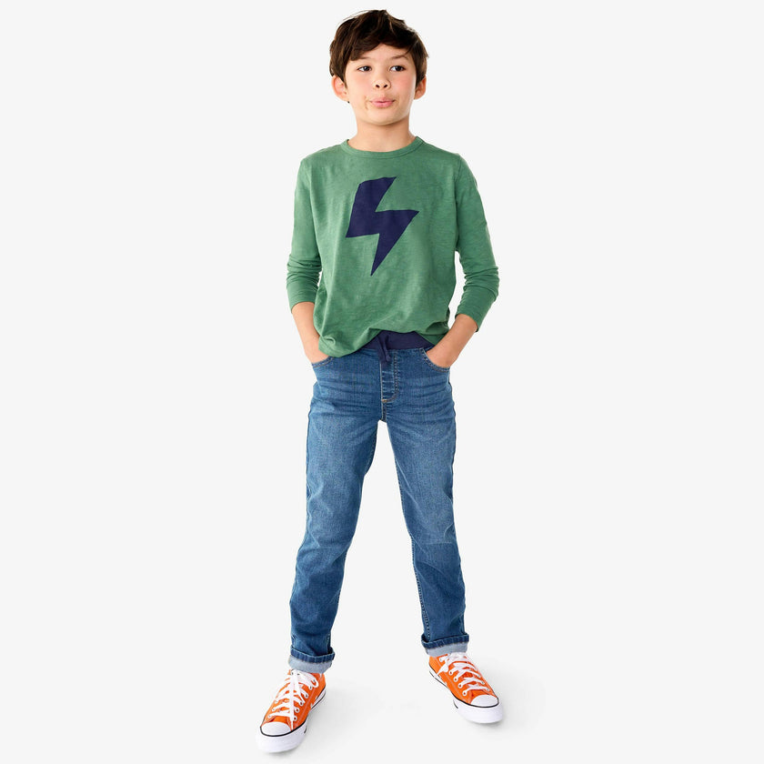 Kids pull-on jean