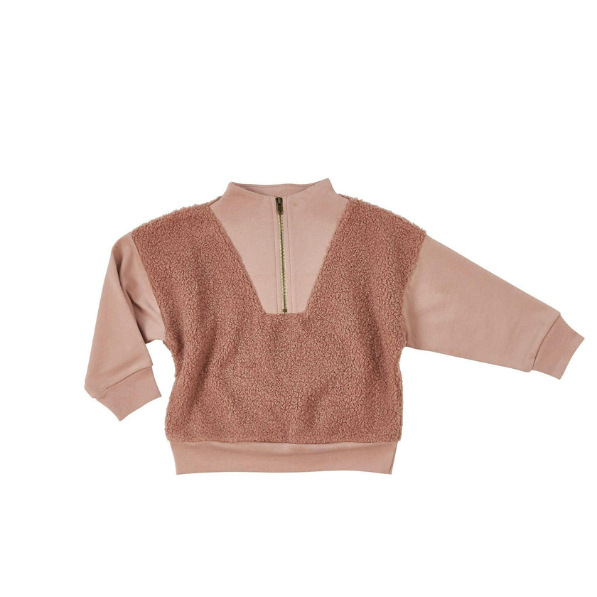 Half Zip Sherpa Pullover